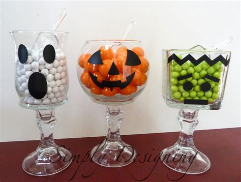 Halloween Candy Vases
