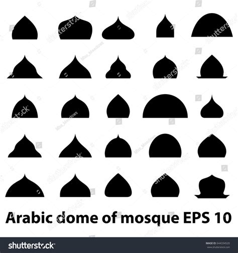 Vector Set Icon Dome Mosque Religion Stock Vector (Royalty Free) 644334520 | Shutterstock