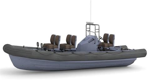 Rigid Hull Inflatable Boat RHIB 3D model | CGTrader