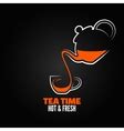 Coffee cup silhouette Royalty Free Vector Image