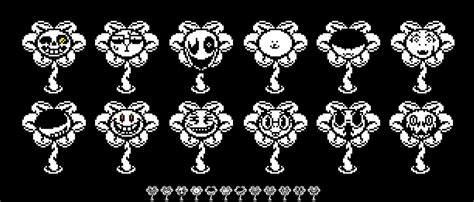 Custom Flowey Faces Sprites by EllistandarBros on DeviantArt