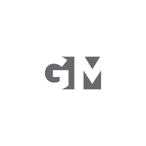 GM Logo monogram with negative space style design template 2771772 ...