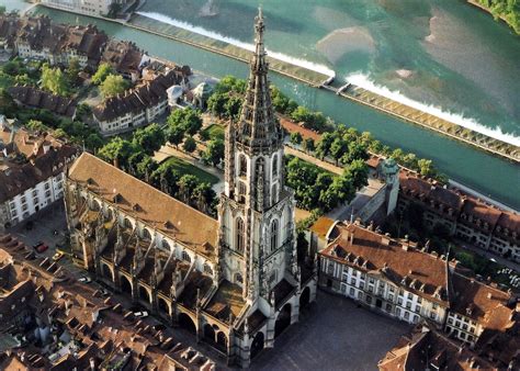 Late Gothic architecture - Bern Minster 1893 Swiss Reformed Cathedral ...