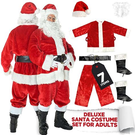 Morph Santa Claus Costume for Men, Santa Costume for Men, Santa Suit ...