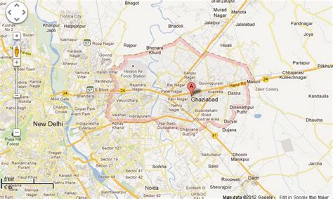 Ghaziabad Map and Ghaziabad Satellite Images