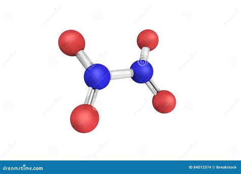 3d Structure of Dinitrogen Tetroxide, Commonly Referred To As Ni Stock ...