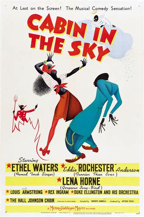 Cabin in the Sky (1943) Art by Al Hirschfeld | African american movies, Cinema posters, Vintage ...