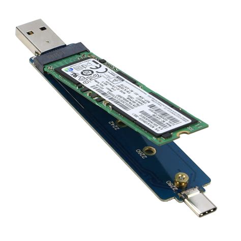 RIITOP NVMe USB Adapter PCIe M.2 NVME SSD to USB 3.1 Gen2 Type A and T