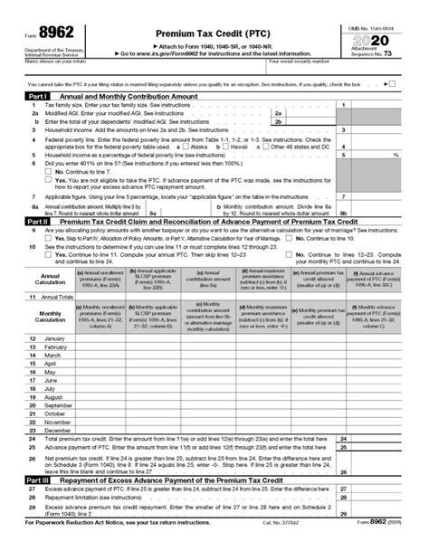 What is IRS Form 8962? Premium Tax Credit - Jackson Hewitt