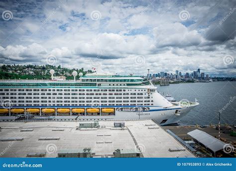 Cruise Ship Pier 91 in Seattle Washington Editorial Stock Photo - Image of washington, trip ...