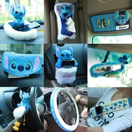 for Stitch cartoon car interior decoration kit car kit car interior car ...