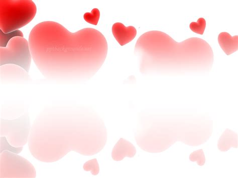 Red Love Hearts Background For PowerPoint, Google Slide Templates - PPT ...