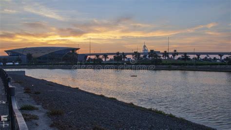 Mall of the Emirates Metro Station during Sunset Editorial Image ...