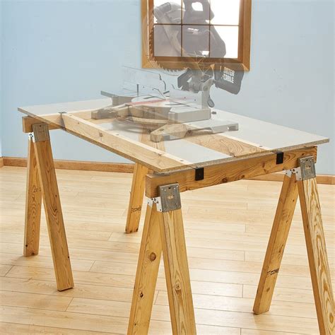 Rockler Sawhorse Supports | Sawhorse, Saw horse table, Workbench