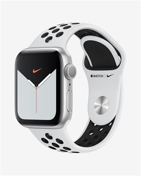 Apple Watch Nike Series 5 (GPS) with Nike Sport Band Open Box 40mm Silver Aluminium Case. Nike IE