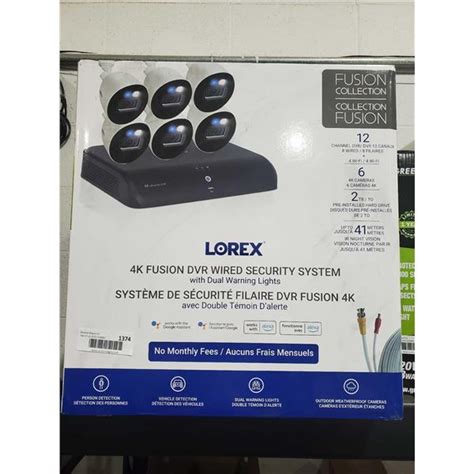 NEW Lorex 4K Fusion DVR Wired Security System w/ Duel Warning Lights