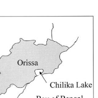 Map of India showing Chilika Lake, the sampling location of the... | Download Scientific Diagram