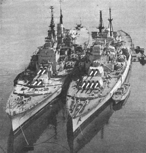 HMS Vanguard and HMS Howe early 1956 | Seen here laid up in … | Flickr