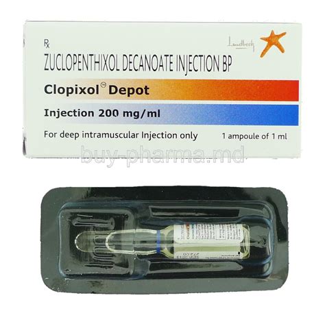 Buy Clopixol Acuphase, Zuclopenthixol Acetate Injection Online - buy ...