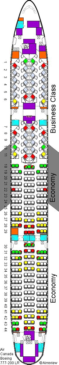 Seating Chart Boeing 777 300er Air Canada | Elcho Table