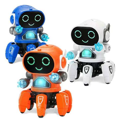 DIY 6-Legged Smart RC Robot Toy Sing Dance Robot Toy With Colorful ...