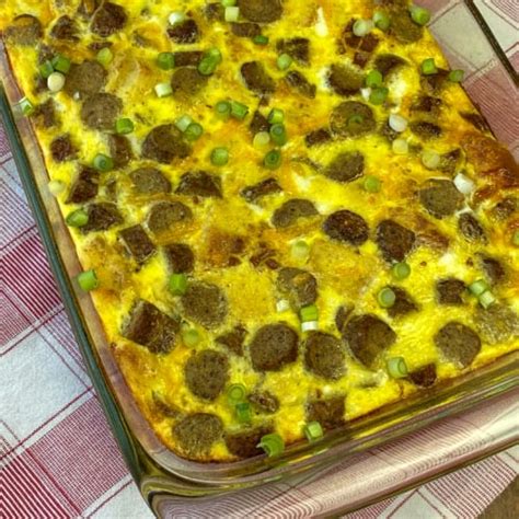 Turkey Sausage Breakfast Casserole - Plowing Through Life