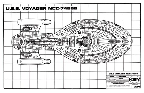 Star Trek Blueprints: Intrepid Class Starship U.S.S. Voyager NCC-74656