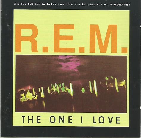 R.E.M. – The One I Love (1991, CD) - Discogs