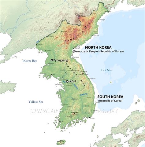 Korean Peninsula maps