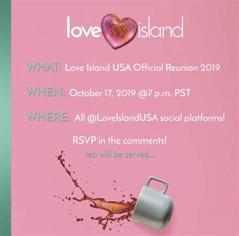 Love Island USA 2019 Reunion This Thursday (October 7th) : r/LoveIslandUSA