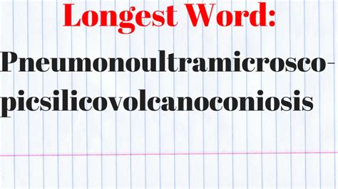 The Longest Word Pneumonoultramicroscopicsilicovolcanoconiosis | Art of ...