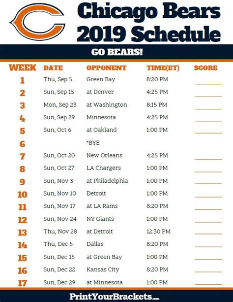 2024 Chicago Bears Football Schedule - Ohio State Football Schedule 2024