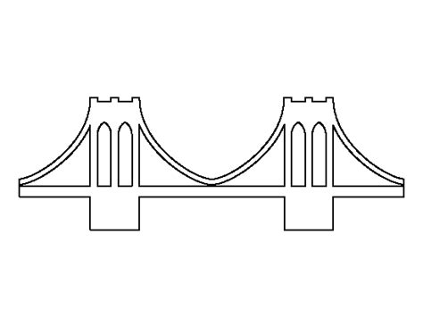 Printable Brooklyn Bridge Template