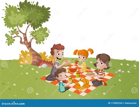 Child Having Picnic Park Stock Illustrations – 111 Child Having Picnic Park Stock Illustrations ...