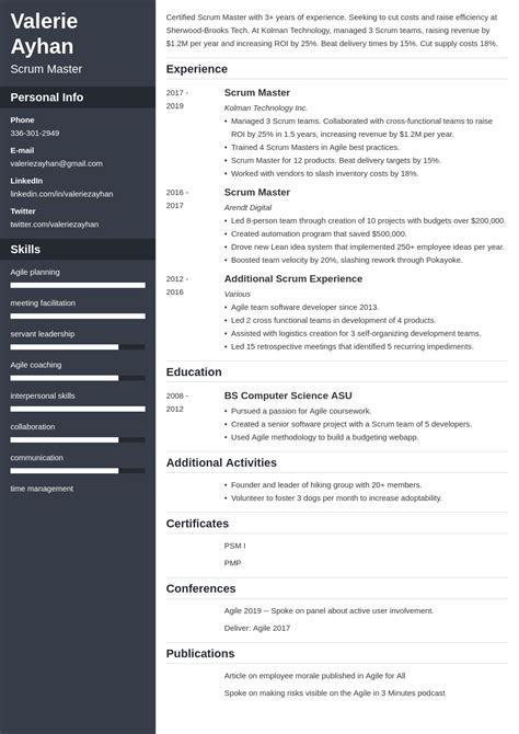 Agile Scrum Resume - MauriceGallegos Blog