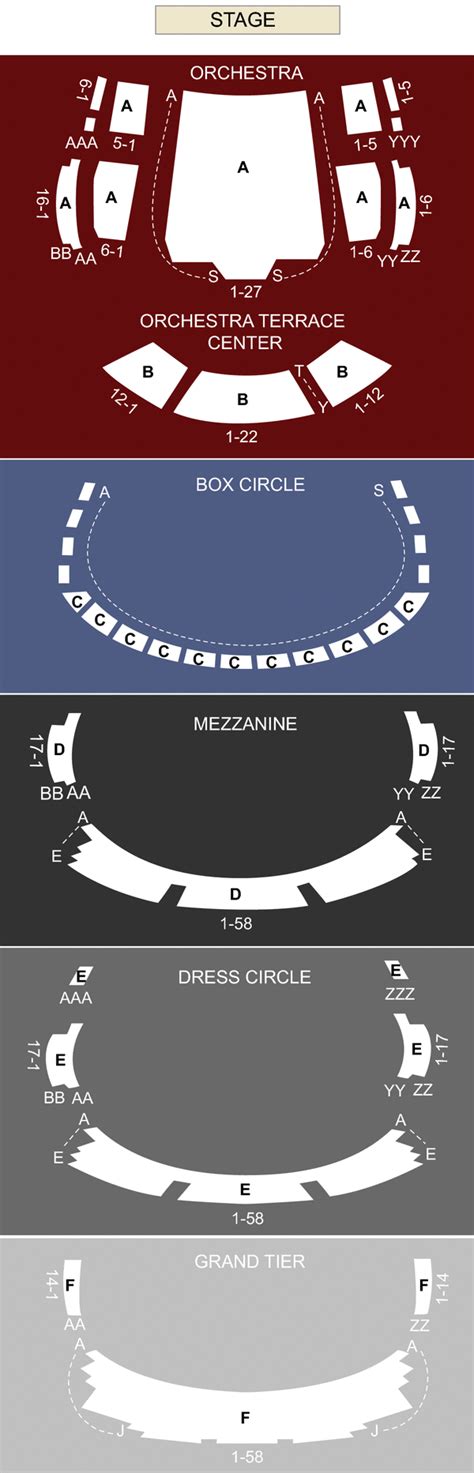 Winspear Opera House Seating Chart Detailed | Elcho Table