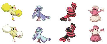 oricorio sprites by mosac-D on DeviantArt