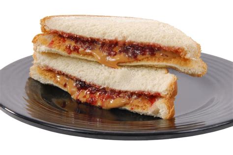 Peanut Butter And Jelly Sandwich Stock Photo - Image: 20286970