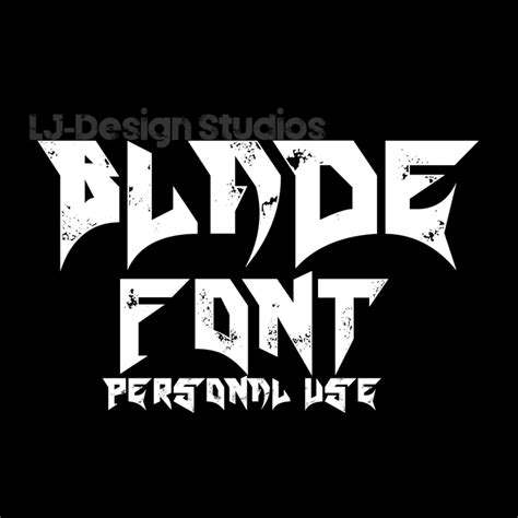 Blade font by LJ Design Studios - FontSpace