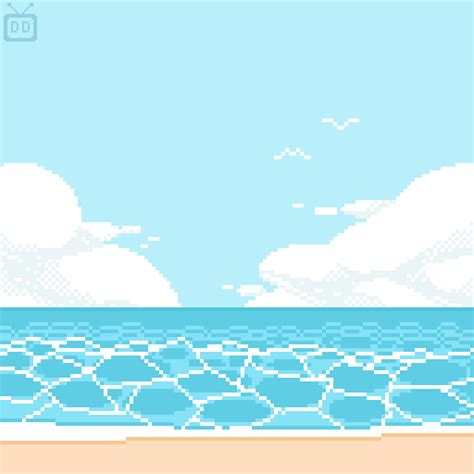 Pixel Ocean by DefectiveDroid on DeviantArt