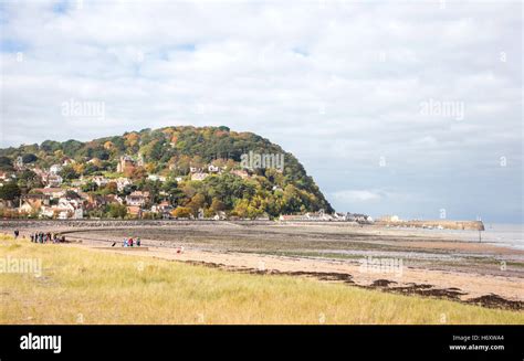 Minehead beach and harbour, Somerset, England, UK Stock Photo - Alamy