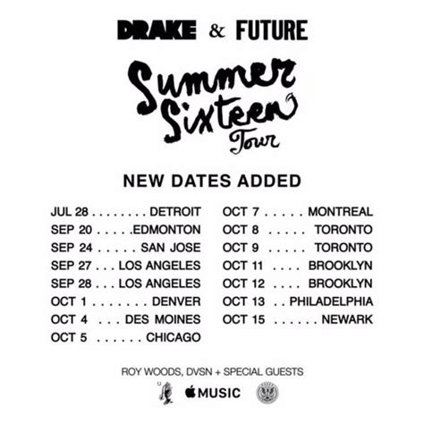 Drake Extends North American Tour with Future [UPDATE] | Complex