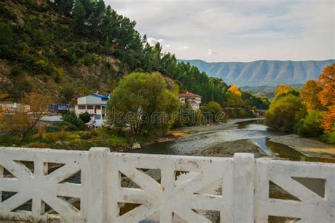 BERAT, ALBANIA: Stone Bridge Over Osum River at Berat on Albania. Stock ...