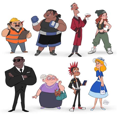 #cartoon #characters #personajes | Character design animation, Cartoon ...