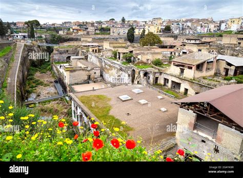 Archeological site of the Ancient City of Herculaneum, Campania, Italy ...