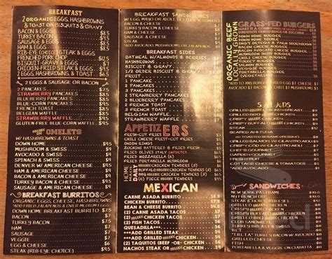 Down Home Grill menu in Victorville, California, USA