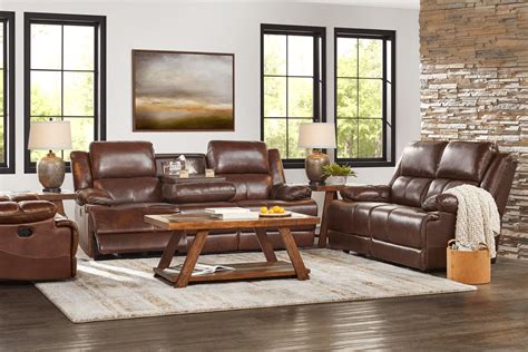 Montefano Brown Leather Recliner - Rooms To Go