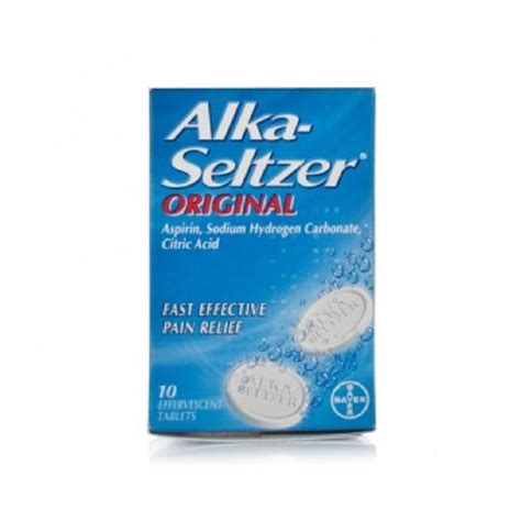 Alka Seltzer 10'S Original Pack size: 6 x 10s Product code: 181015 ...