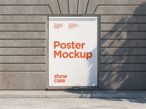 Outdoor Advertising Poster Free PSD Mockup