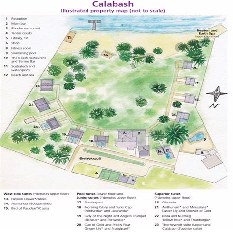 Resort Map | Calabash Hotel | Grenada